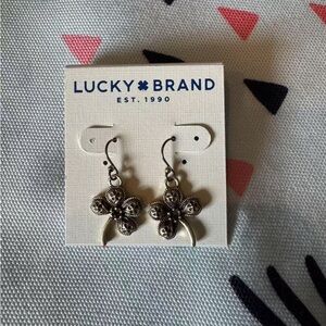 Lucky Brand Gold Clover Earrings
